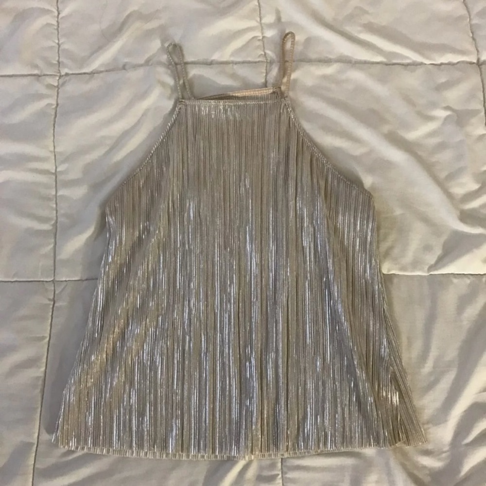 Spaghetti Halter Lurex Top